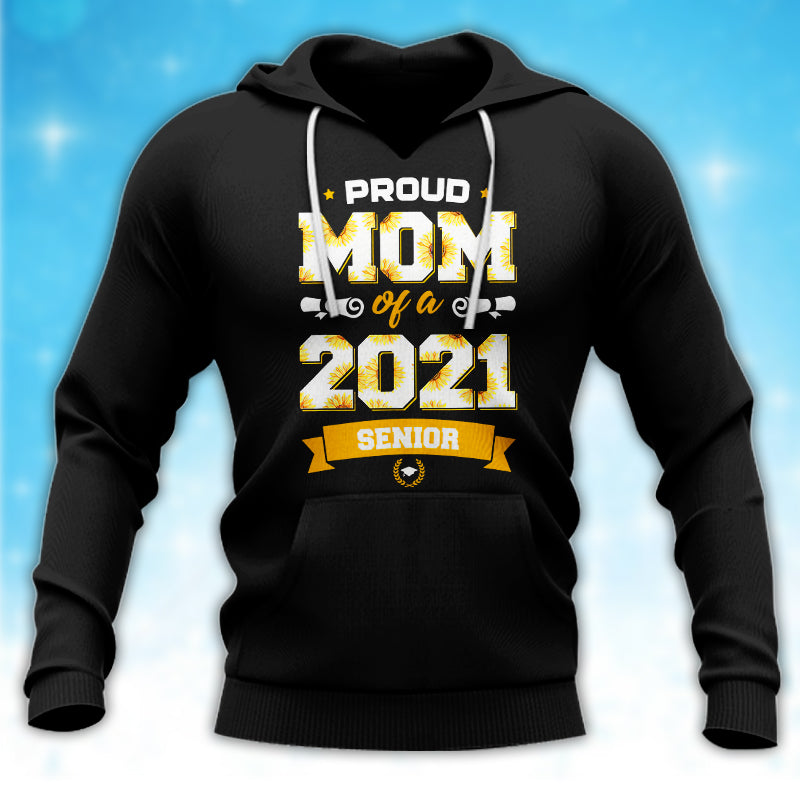 89Customized 2D Shirt Mom Senior Sunflower 2021