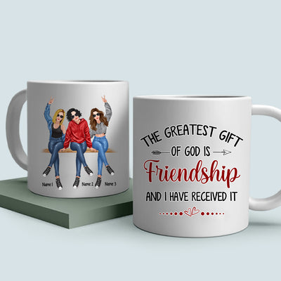 89Customized I'd Walk Through Fire For You Sister Personalized Mug