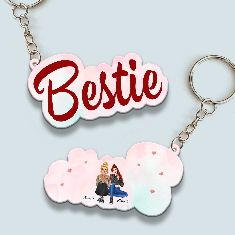 89Customized Bestie Personalized Keychain