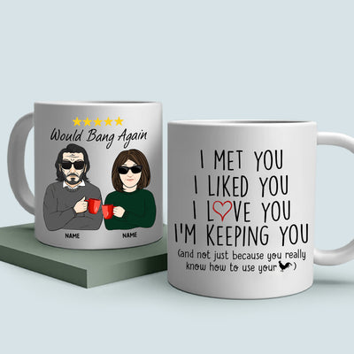 89Customized Baby It's cold outside ... but it sure is warm inside Personalized Mug