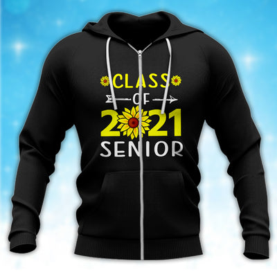 89Customized 2D Shirt Senior Class 2021 Sunflower