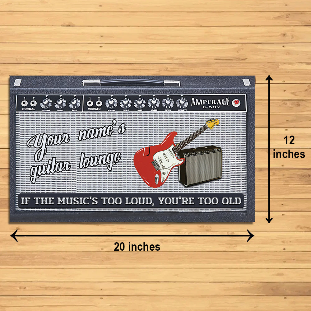 89Customized Guitar lounge 3D AMP personalized doormat
