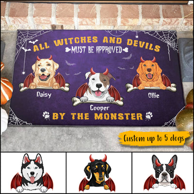 89Customized All Witches And Devils Must By The Monster Dogs Personalized Doormat