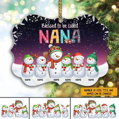 89Customized Blessed To Be Called Mimi Personalized One Sided Ornament