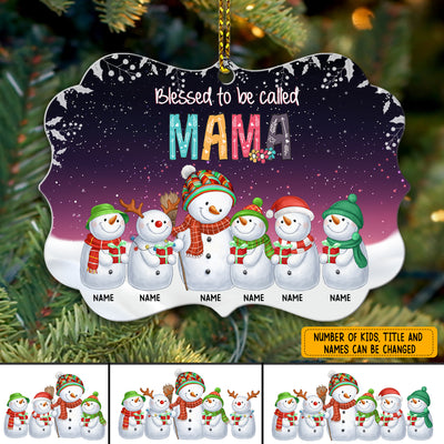 89Customized Blessed To Be Called Mimi Personalized One Sided Ornament