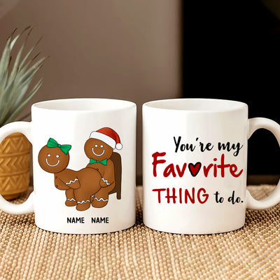 89Customized Dear Husband Gingerbread Couple Personalized Mug