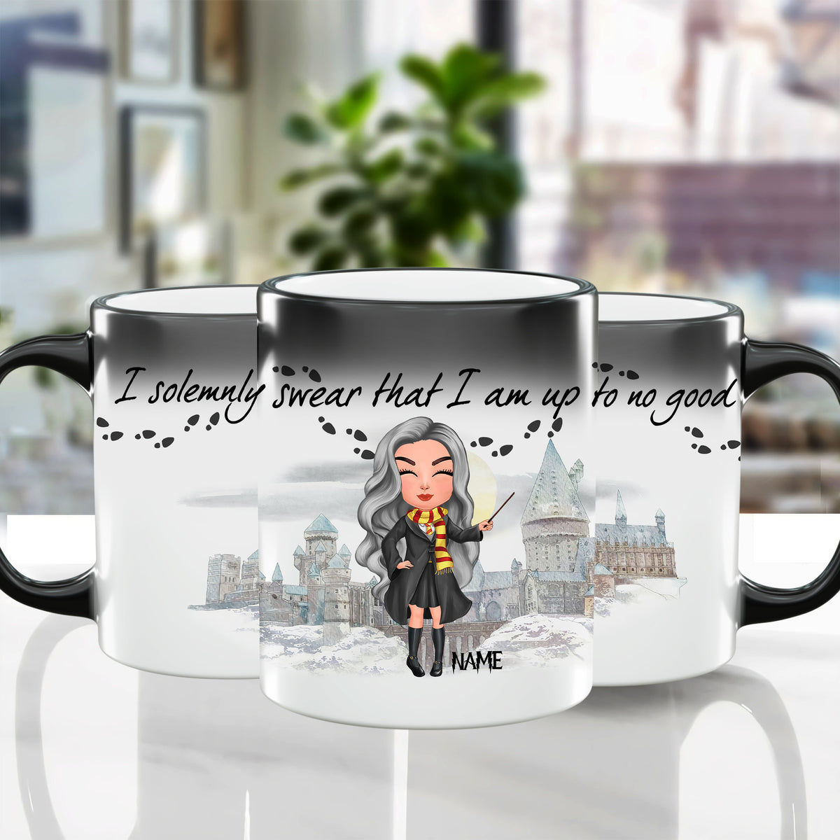 89Customzied I Solemnly Swear That I Am Up To No Good Personalized Color Changing Mug