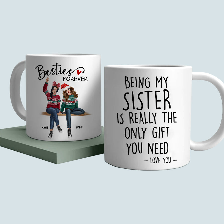 89Customized I Hate Everyone Except Us Best Friends Personalized Mug