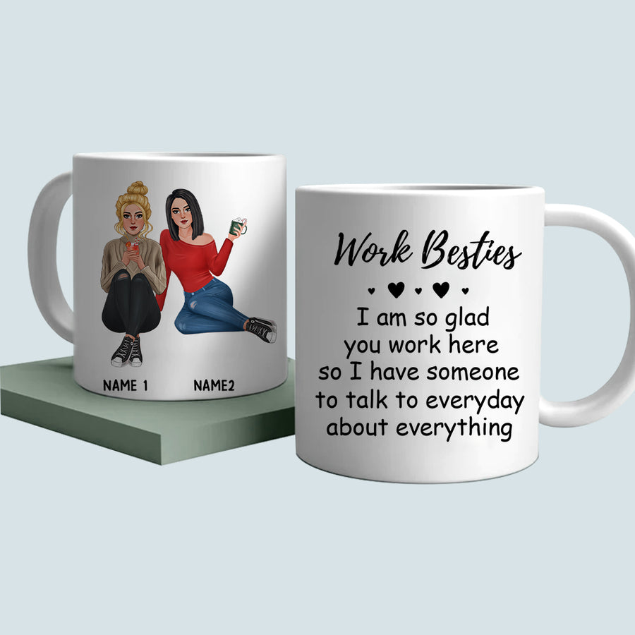89Customized Work Besties You Are Amazing Keep That Sht Up Personalized Mug