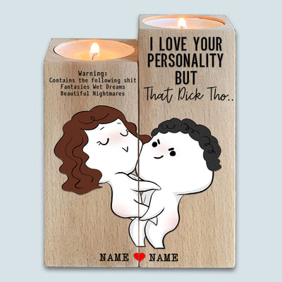 89Customized Funny Couple Personalized Candle Holder