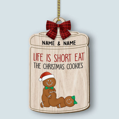89Customized Naughty Gingerbread Personalized Ornament
