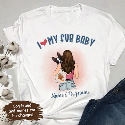 89Customized Dog Mom Personalized T-Shirt