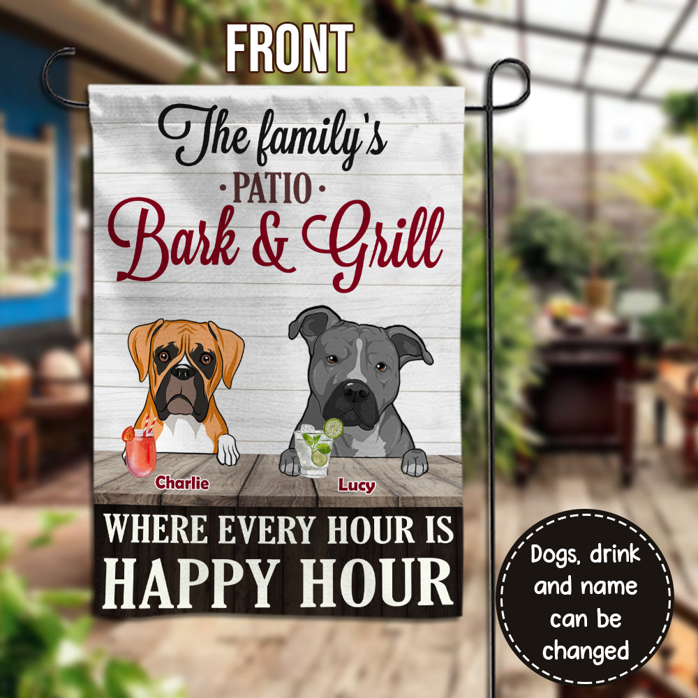 89Customized Dogs Patio Rules Personalized 2 Sided Flag