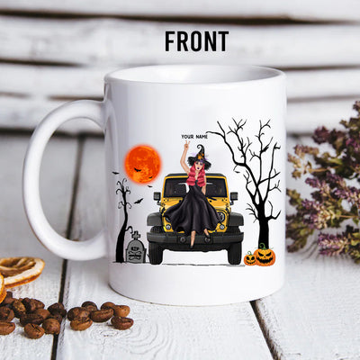 89Customized My Broom Broke So Now I Drive A Jeep Personalized Mug