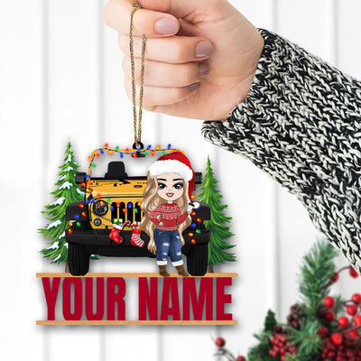 89Customized Jeep Off road Christmas Customized Ornament