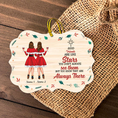 89Customized Good friends are like stars Personalized Ornament