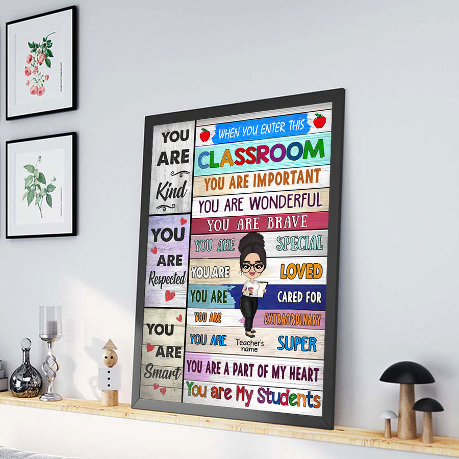 89Customized You are my students Teacher Customized Vertical Poster