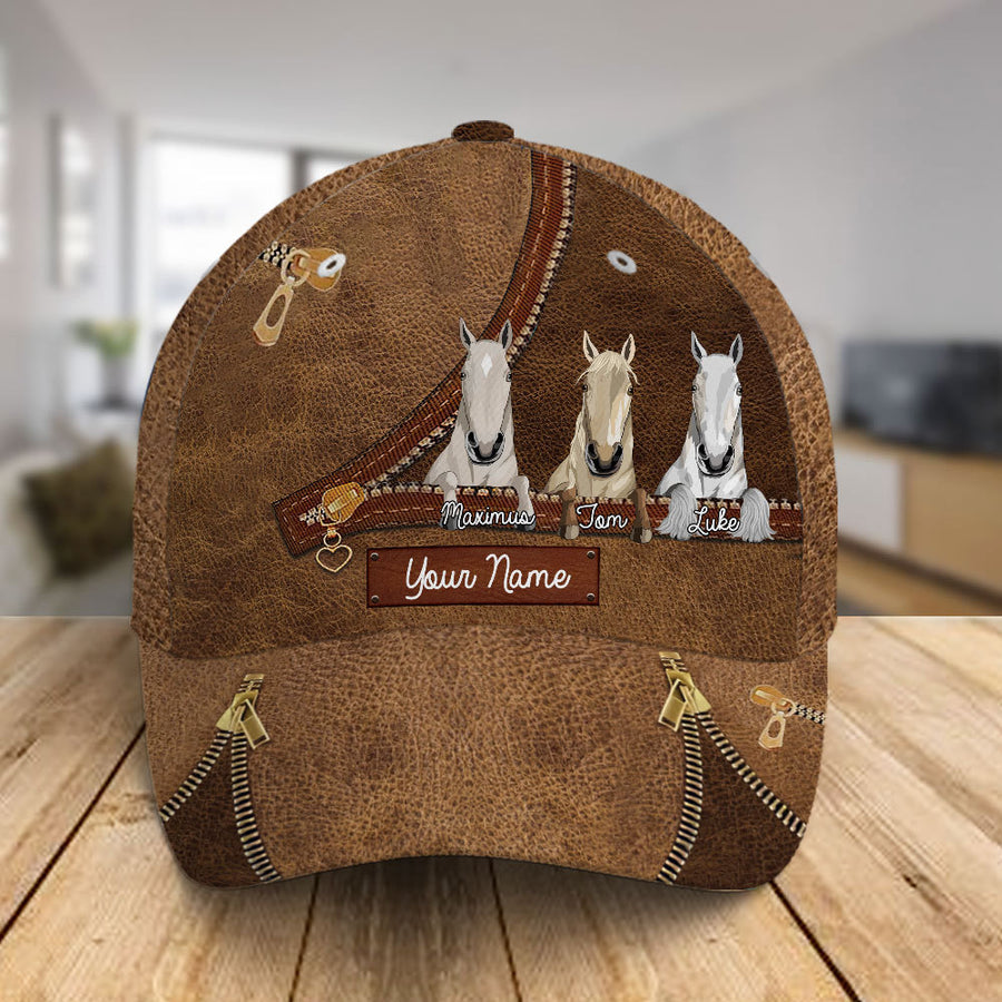 89Customized Horse Lovers Personalized Cap