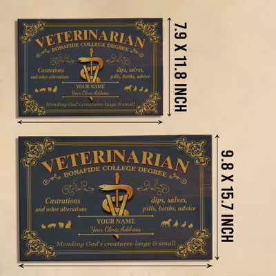 89Customized Personalized Veterinarian Pallet Sign