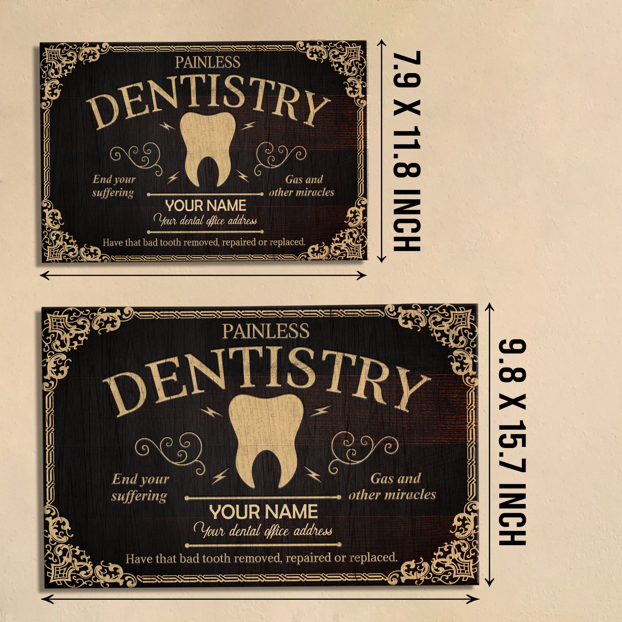 89Customized Personalized Dentist Pallet Sign