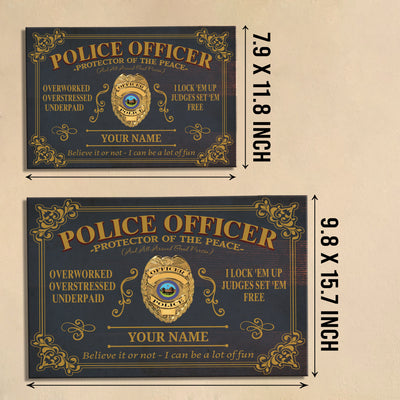 89Customized Personalized Police Officer Pallet Sign