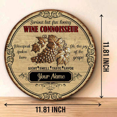 89Customized Wine Connoisseur Customized Wood Sign