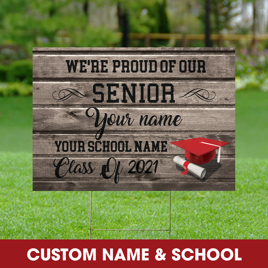 89Customized Personalized Yard Sign Proud Of Senior 2021