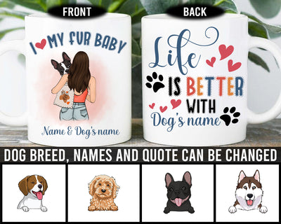 89Customized Dog Mom Personalized Mug