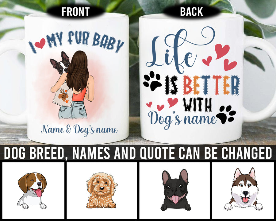 89Customized Dog Mom Personalized Mug