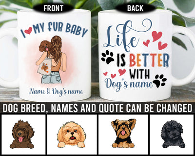 89Customized Dog Mom Personalized Mug