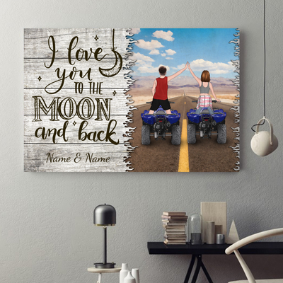 89Customized ATV Couple Horizontal Poster