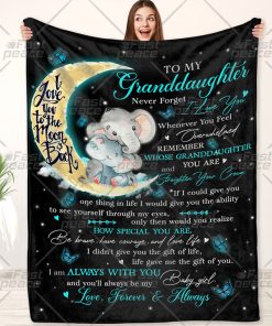 Fastpeace Granddaughter Gifts from Grandma Grandpa, Granddaughter Blanket, to Granddaughter Blanket, Birthday - Christmas - Xmas - New Year Gifts Idea, Throw Blankets for Graduation